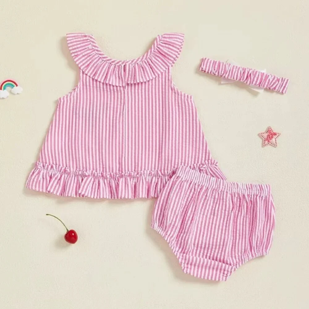 Cherry Baby Girls Tunic & Bloomers Outfit Set